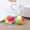 Kinder 3D Puzzle Spielzeug Kreative Cube Regenbogen Fußball Platz Schlüssel Kette Bunte Bildungs Lernen Spielzeug Für Kinder Geschenk BJ