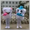 2019 Lovely Tooth With Toothbrush Mascot Costume Christmas Fancy Dress Halloween Mascot Costume267t