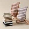 Women Socks Striped Fashion Autumn Mixed-Color Simple Japanese Style Crew Cotton Casual Breathable Women's Comfy