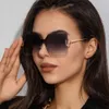 Nuevas gafas de sol cuadradas con montura grande para hombres y mujeres, tonos que cambian gradualmente, gafas personalizadas con foto de calle S21213