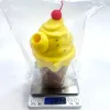 Pipa in silicone cono gelato colore misto 2 stile per scegliere pipe a mano cucchiaio per tabacco trattato al platino design estivo bong per fumatori LL