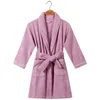 Peignoir éponge pour enfants garçons filles coton épaissir serviette peignoir de bain natation col rabattu petites filles Robes robe de chambre enfants 240108