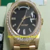 store361 new arrive watches Top High Quality Automatic Mens WatchesII 40mm President 18kt Yellow Gold Black Baguette Dial 228348307c