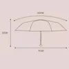 Mini parapluie de protection solaire pliant avec étui, résistant aux ultraviolets, Capsule Portable pour 5 femmes, Parasol 240109