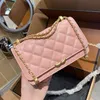 Mini Altın Boncuk Kadınlar Woc omuz çantası 20cm ayarlanabilir zincir deri matelasse kapitone lüks el çantası tasarımcısı cüzdan trend para çantası debriyaj fanny paket kart tutucu