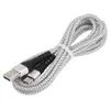 Cavo di ricarica per sincronizzazione dati Micro USB C tipo C in tessuto intrecciato in nylon per Samsung Huawei Xiaomi