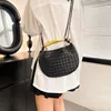 Luxury Sardine Woman Handbag Classic Mini Weaving Shoulder Bag Leather Designer Half Moon Bag With Sheepskin Material Purses 8 Colors Artistic Bags