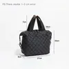 Fashion Lingge Quilted Women Handbags Designer Padded Shoulder Bag Nylon Down Cotton Crossbody Small Tote Pillow Puffy Purse 240108