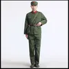 Abbigliamento etnico Guerra di Corea Cina Forza terrestre Vecchia uniforme dell'esercito Soldati del Vietnam Abiti Spettacolo teatrale Nostalgia Costume militare Vestiti della guardia rossa