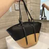 Große Kapazität Strand Einkaufstaschen Luxus Designer Rattan Gewebt Schulter Tasche Frauen Handgemachte Stroh Handtaschen Sommer Reisetasche 240106