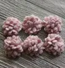 Hårtillbehör 10st/Lot Mini Artificial Fabric Wool Felt blommor för klänningar Craft Rose Hairband Accessory Grils Wedding Decoration