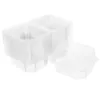 Afhaalcontainers 50 stuks Cupcake Box Mini Cake Kleine doorzichtige container gesneden