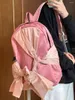 Sacos escolares 2024 moda mulheres mochila y2k nicho ins bowknot para harajuku meninas design atado