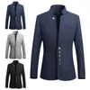 Herenpakken Moderne jas Kleurvast Heren Slim Fit Blazer All-match Lichtgewicht voor feest