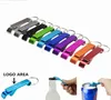 Multifunktionell nyckelring Ring Creative Bottle Opener Beer PRAKTISK MULTIFUNCTIONAL PORTABLE ADVERNISING Custom Logo Cap Remover9570310