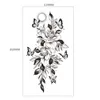 Makeup Emmy New Pattern Dark Flower Arm and Shoulder Simulation Tattoo Sticker Set Water Transfer