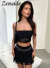Work Dresses Zenaide Lace Patchwork Women 2 Piece Set Strapless Crop Tops A Line Tiered Pleated Mini Skirt Sexy Vacation Club Matching Suit