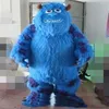 2019 High quality blue monster cartoon character mascot costume for adult250y