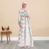 Roupas étnicas Muçulmano Médio Oriente Abaya Mulheres Kaftan Lantejoulas Tradicional Bordado Maxi Manga Longa Vestido Islâmico Dubai Ramadan