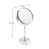 8 дюймов 5X 7X 10X увеличение зеркало для макияжа вращающееся на 360 градусов профессиональное настольное косметическое зеркало 8 двухсторонняя подставка для лупы 240108