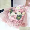 Dekorative Blumen Kränze Jarown Seifenblume Rose Künstlicher Blumenstrauß Rosa Gefälschte Hochzeitsdekoration Valentinstag Geburtstagsgeschenk 24 Dh0Zg