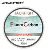 JACKFISH 500 M Linha De Pesca De Fluorcarbono 5-32LB teste Linha Líder De Fibra De Carbono 0.165-0.mm linha de pesca com mosca pesca 240108