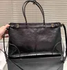 Bolso de mano vintage de cuero encerado con aceite Bolsos de lujo con cordón para mujer 15