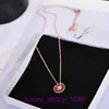 Collier de pneus de voiture de qualité supérieure pour femmes boutique en ligne simple et exquis noir blanc rouge rose collier en or rose porte-bonheur coréen avec boîte d'origine