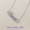 Autobanden Liefdesketting ontwerper voor dames Trendy volledige diamanten luipaard S925 zilver verguld creatieve gepersonaliseerde emaille cheetah met originele doos