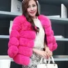 S4XL Mink Coats Autumn Winter Fluffy Black Faux Fur Coat Women Elegant Thick Warm Jackets for Tops Jacket Teddy 240108