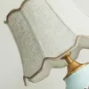 Lampes de table Chambre Chevet Lampe en céramique Moderne Style américain Plein cuivre Décoration Salon Étude El Guest