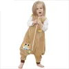 Halloween barn flanell tecknad varm sömnkläder romer vinter sovsäck baby kläder flicka pyjamas småbarn pojkar barn jumpsuits 240108