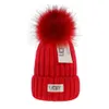 Designer Winter cap Knitted Beanie Woolen Hat Men Women Chunky Knit Thick Warm pom Beanies Hats Female Bonnet Y-8