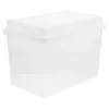 Platen herbruikbare broodcontainer opslag bin clear box toast organizer