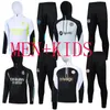 Man +Kids Compoled Soccer Tracksuits Define o conjunto de rastreamento do Real Madrids 2023 2024 Kit de futebol Chandal Futbol Sobrevivência Treinamento de Treinamento