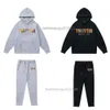 Designercze dresowe męskie Trapstar Tracksuits Sweter Spodni Zestaw Bluzy Streetwear Bluza sportowa garnitur haftowe pluszowe dekoracja liter grube z kapturem