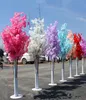 Nueva llegada Flores de cerezo Árbol Camino lleva Boda Corredor Pasillo Columna Centros comerciales Puerta abierta Decoración Soportes 2pcslot9110332