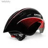 Cykelhjälmar Superide Outdoor Racing Cycling Helmet With Goggles Sports Aero XC DH MTB Bicycle Helmet Men Women Mountain Road Bike Helmetl240109