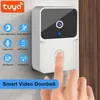 Tuya – sonnette vidéo WiFi sans fil pour l'extérieur, caméra à Vision nocturne IR, pour téléphone IOS et Android, moniteur de sécurité pour maison intelligente