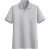 Polo da uomo Estate Uomo T-shirt Taglie forti Semplice cotone sciolto Manica corta Multicolor Moda Polo Lavoro Business Retro Coppia Casual Top