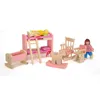 Wooden Dollhouse Furniture Miniature Toy For Dolls Kids Children House Play Toy Mini Furniture Sets Doll Toys Boys Girls Gifts 240108