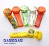 Silicone Hand Pipe With Iron Bowl silicone cap Colorful silicone pipes Herb Smoking Pipes Tobacco Hand Tool2968811