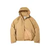 İş giysisi retro sıcak kapüşonlu ceket rüzgar geçirmez, soğuk kanıt, sıcak kış ceket, beyaz ördek aşağı erkek ceket