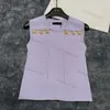 Colete temperamento para mulheres regata de malha moda tops de malha gola quadrada colete jumper 3 cores camiseta