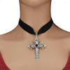 Pendant Necklaces Gothic Choker Necklace Vintage Velvets Jewelry NM