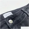 Jeans pour hommes Noir Broderie Hommes Femmes 1 Haute Qualité Casual Tie Dye Jean Pantalon Drop Livraison Vêtements Vêtements Pour Hommes Dhzff