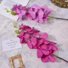 Simulation fausse fleur Phalaenopsis 8 tissu de laine simulation fleur en gros table à manger salon décoration vie éternelle LFY