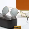 Polariserade runda solglasögon för män och kvinnor polariserade retro klassiska små runda modeglasögon med låda