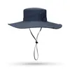 Basker bred grim hink hatt anti-uv sol bredbrimmad bergsklättring mössor andningsbara mesh skydd Panama vandring