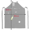 1/2pcs Korean Fashion Nylon Waterproof Apron Coffee Shop Hairdresser Florist Work Clothes Long Slit Adjustable Nail Salon Apron 240108